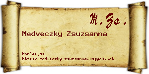 Medveczky Zsuzsanna névjegykártya